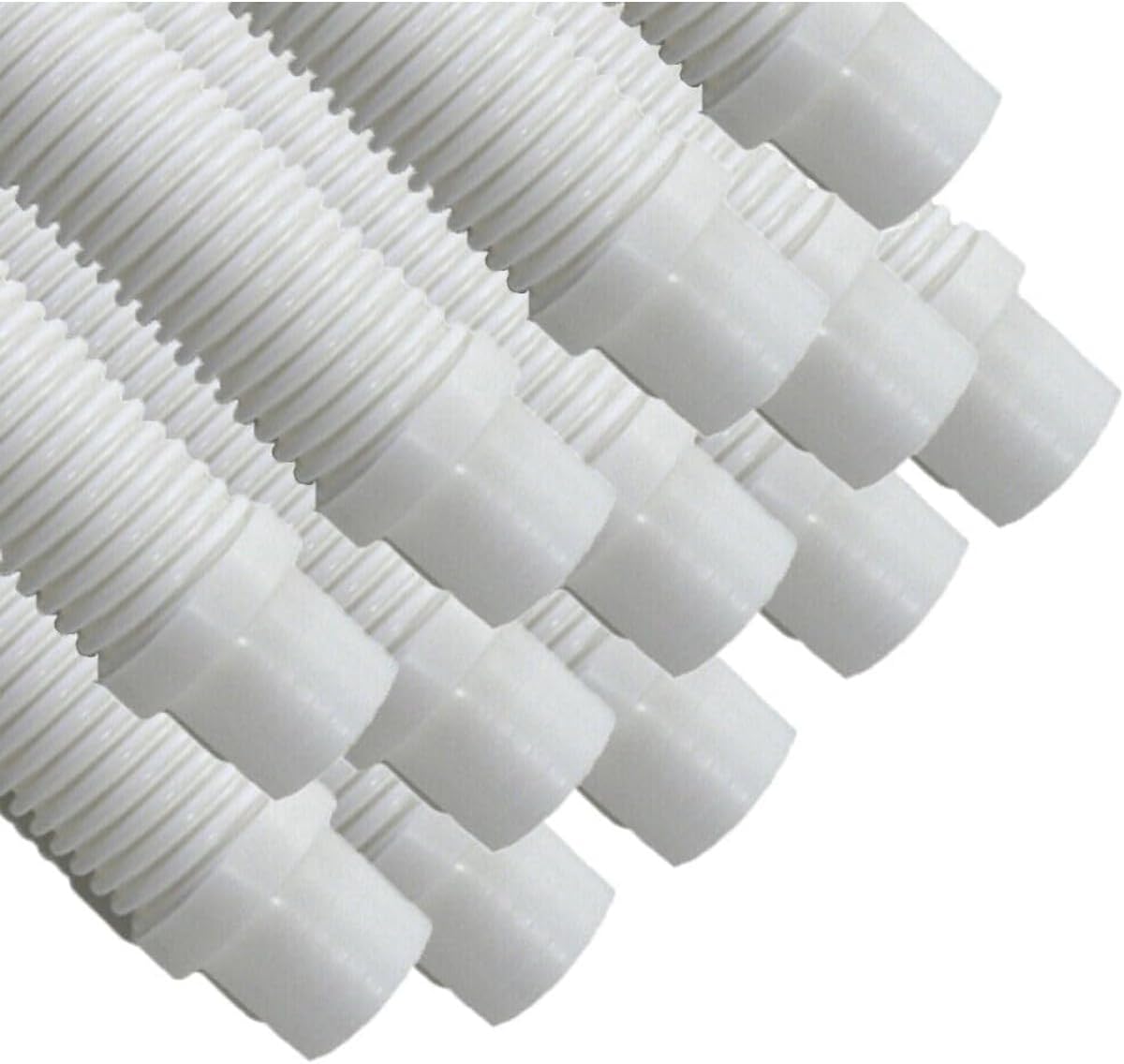 Replacement for Puri Tech Pool Cleaner Vac Hose Kreepy Krauly, Barracuda White 1.5in x 4ft 12 pk