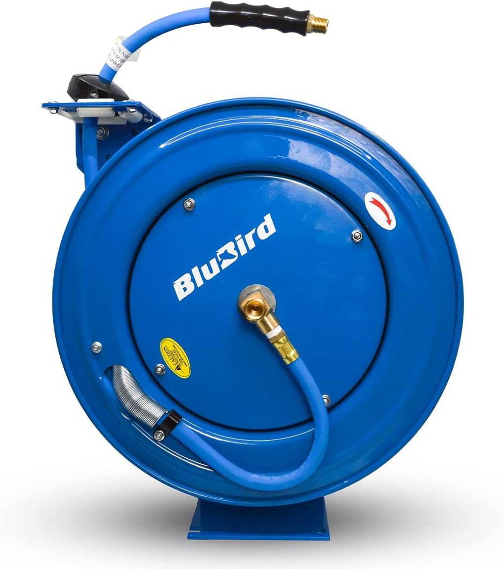 BLUBIRD BBRHD1250 18ga. Retractable Hose Reel with 1/2