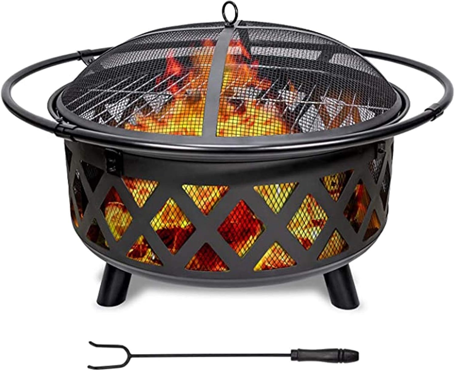 Fire Pits Outdoor Fire Pits Outdoor Wood Burning, European Style Portable Bonfire Pit, Garden Gifts for Neighbors