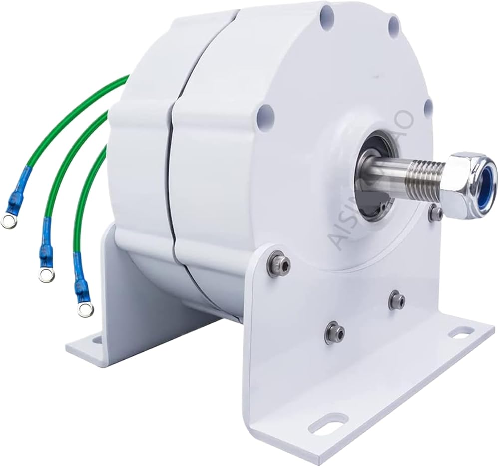 10000W Small Permanent Magnet Generator Ac Alternator for DIY Your Own Horizontal Wind Turbine(110V/220V,Low RPM 600R/Min)
