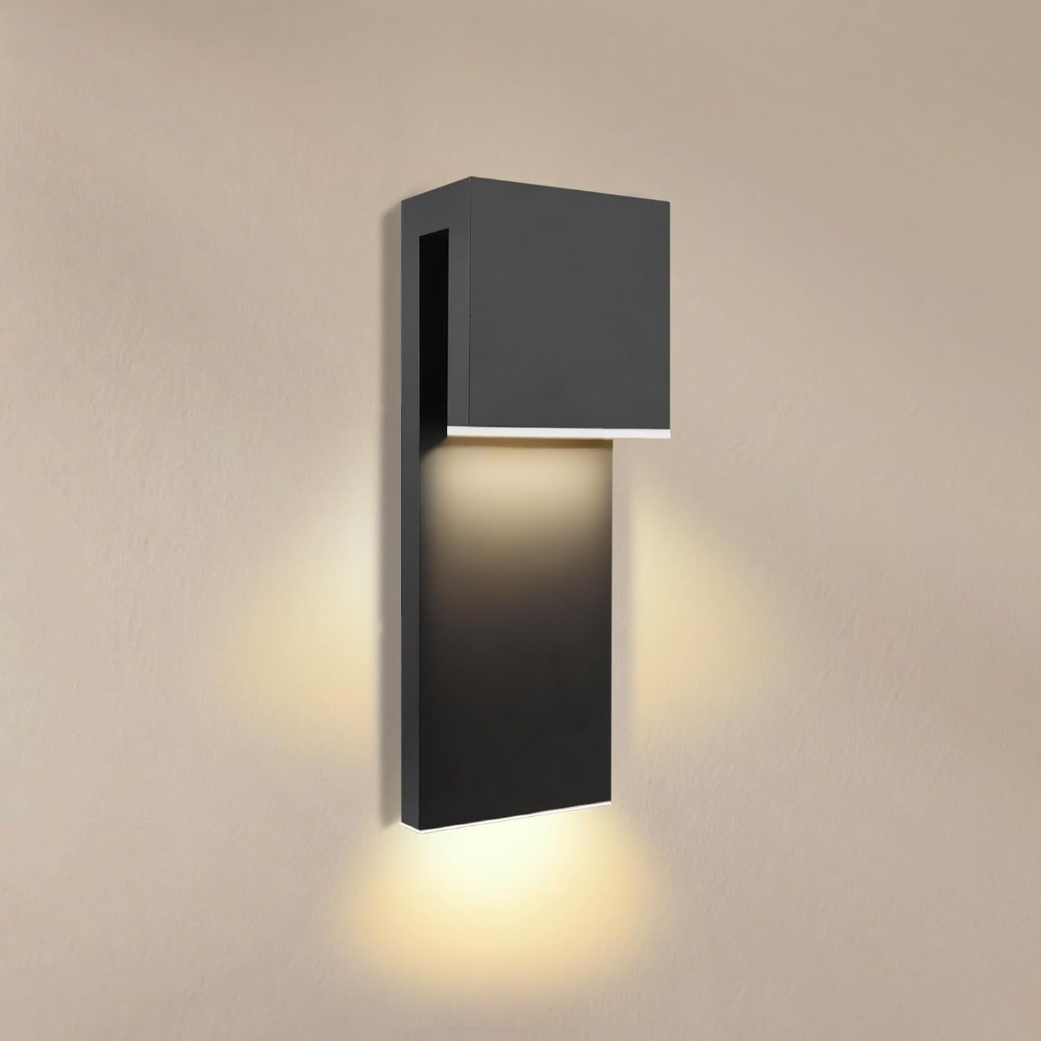 15-Inch Exterior Lighting Fixtures, 435LM Modorn Outdoor Wall Light, IP65 Waterproof Wall Sconce, Corrosion-Resistant, Rust-Proof – Ideal for Porch, Garage, Patio, and Front Door -1 Pack