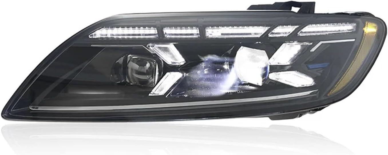Car HeadLamp +Taillamp Compatible For Audi Q7 LED Headlight 05-2016 Front DRL Turn Signal Light Assembly Modified Q8 Automotive Accessories(2 PCS,10-15,No AFS)