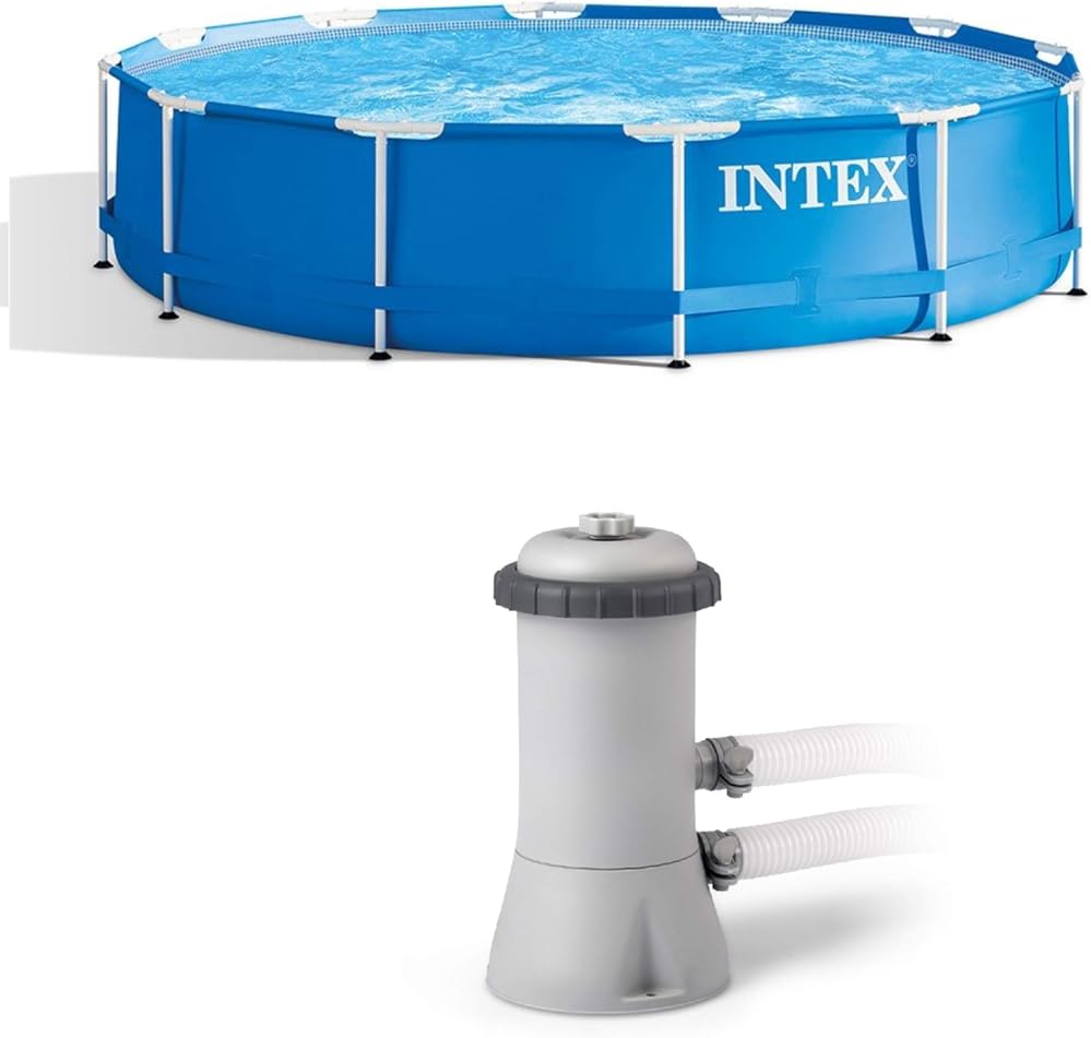 Intex 12Ft x 30In Swimming Pool 530 GPH Pool Cartridge Filter Pump
