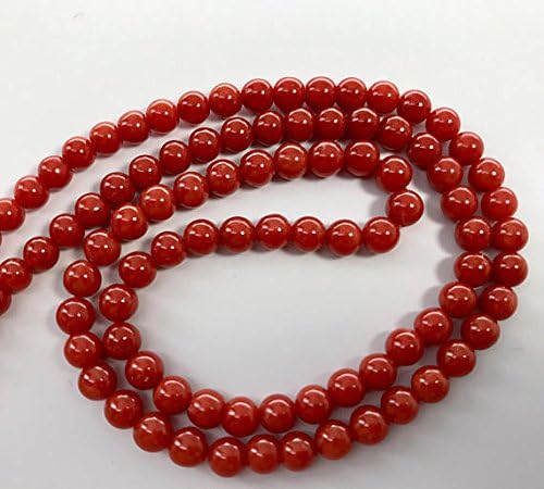 italian red coral high bead strand 17.5 inches size 4.25-4.75 mm
