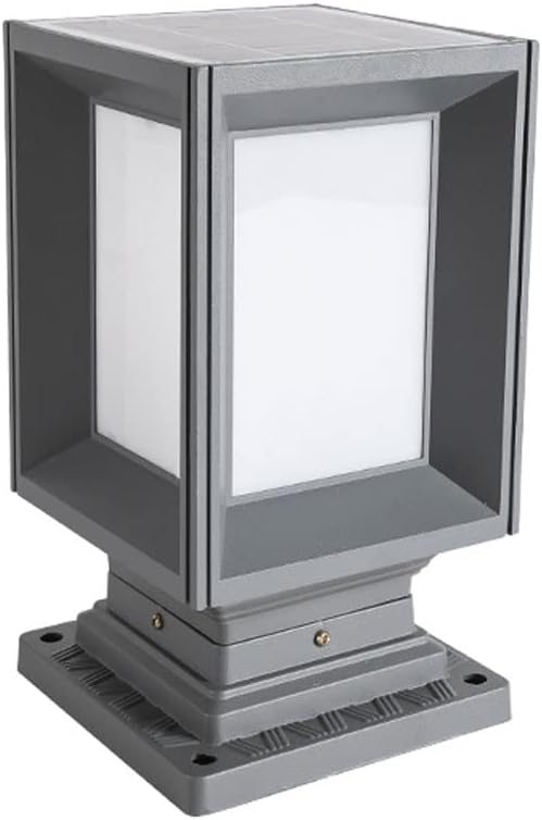 LED Outdoor Solar Waterproof Post Light, Energy Saving and Easy to Install Column Lamp Street Lamp,Fence Deck Lantern Pillar Lamp, Terrace Garden Landscape Lighting Fixtures