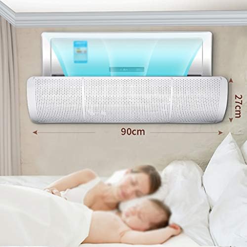 Air Conditioner Deflector, Wall-mounted Universal Cold Wind Deflector for Home/Office, 90X27cm