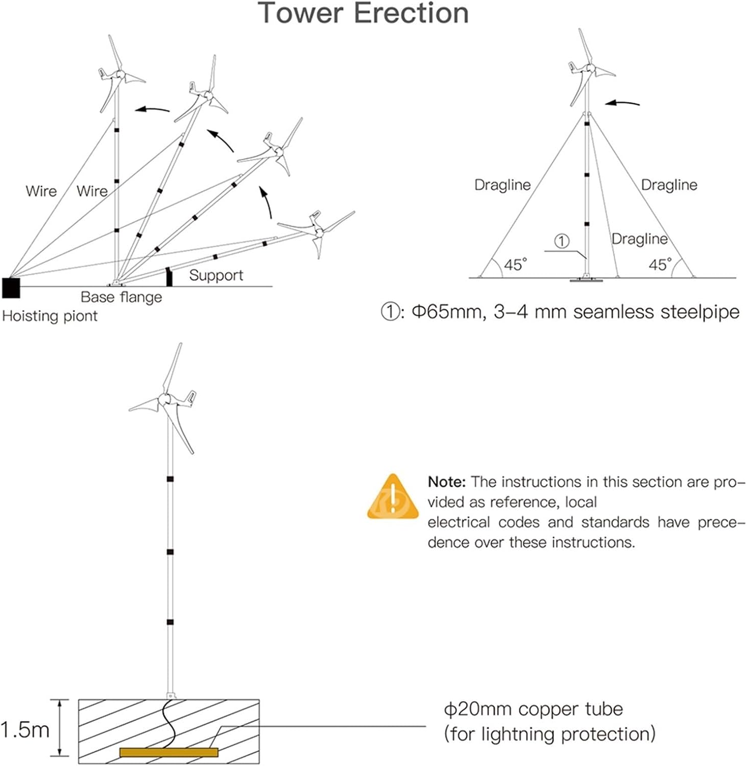 1000W Wind Turbine Kit 3 Blades 12V 24V 48V Vertical Axis Wind Turbine Blue/Black Free Energy Power Production Equipment For Boat Patio Cabin Or Mobile Home Charging ( Color : Blue , Size : 24V )
