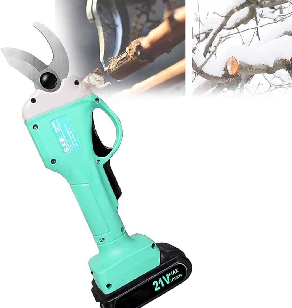 CAJUCA Electric Pruning Shears Professional Power Secateurs Backup Rechargeable Lithium Battery Powered