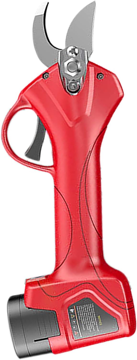 Feelme Electric Pruning Shears Cordless Waterproof Electric Scissors Gardening Shears Lithium Battery-Powered Tree Branch Pruning Shears 28-35mm Cutting Diameter 6-8h Working Time Long Battery Life