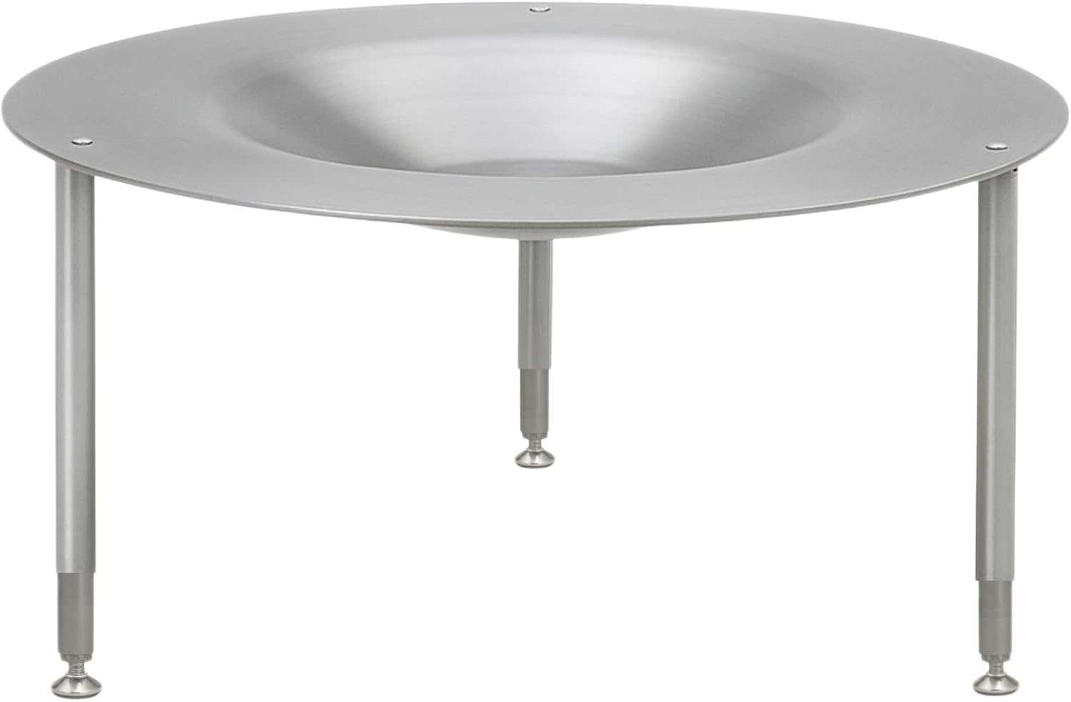 AL28 - Portable Fire Pit Heat Deflector, Lightweight Detachable Aluminum Shield Cover with 3 Extendable Legs