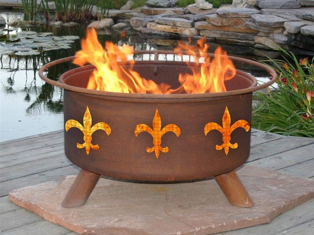 Patina Products F124 Fleur de Lis Fire Pit