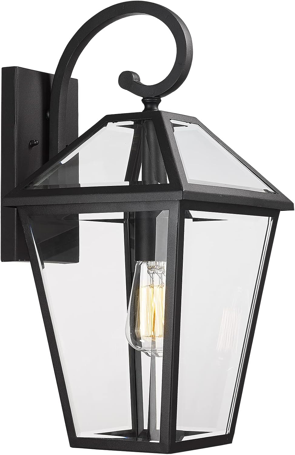 Large Outdoor Light Fixtures Wall Mount 21'' Waterproof Exterior Wall Lanterns with Glass, Outdoor Wall Light, Outside Wall Sconces, Front Porch Lights for House Garage Doorway Patio 1 Pack