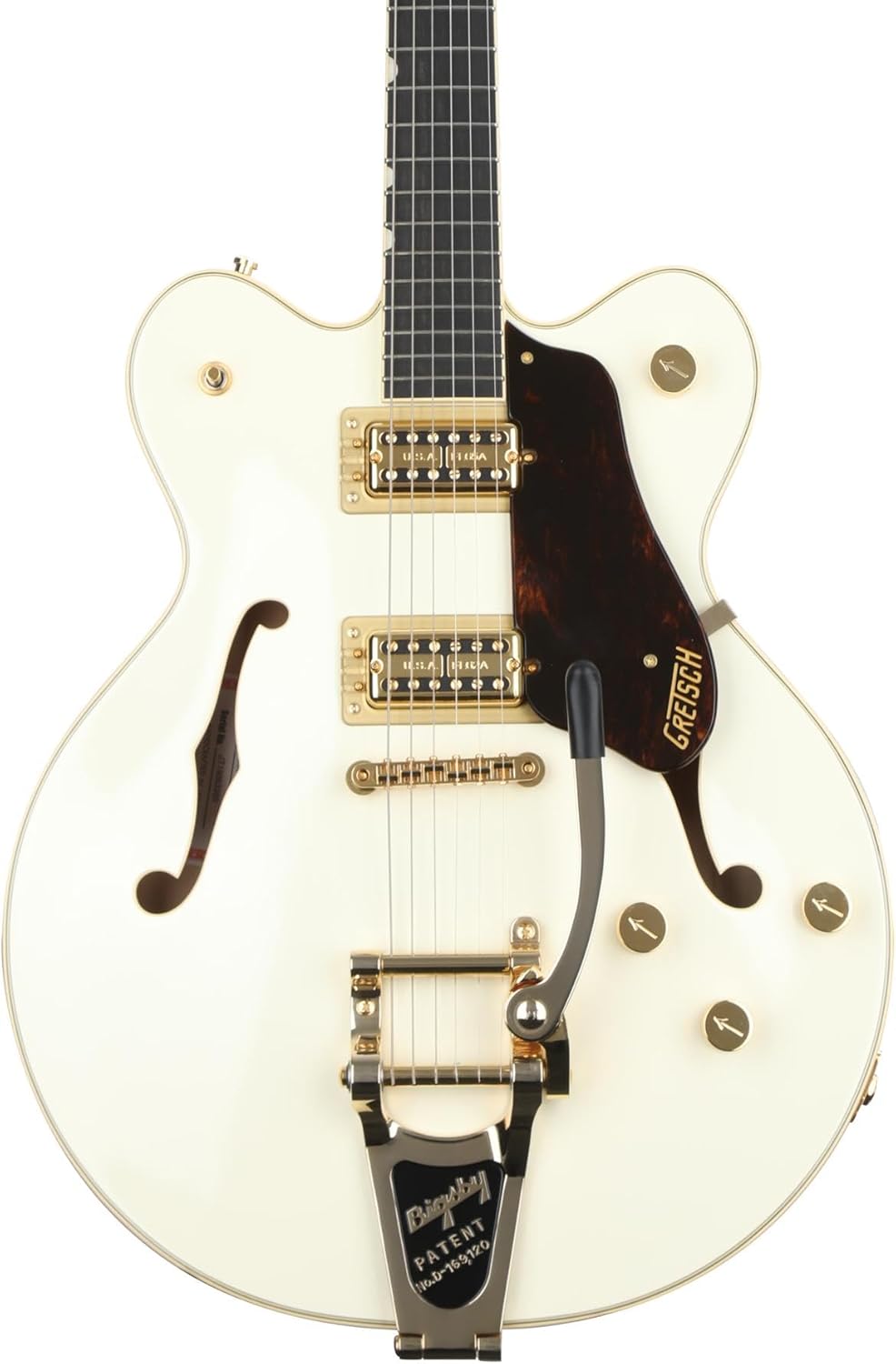 Gretsch G6609TFM Players Edition Broadkaster Center Block - Vintage White, Bigsby Tailpiece