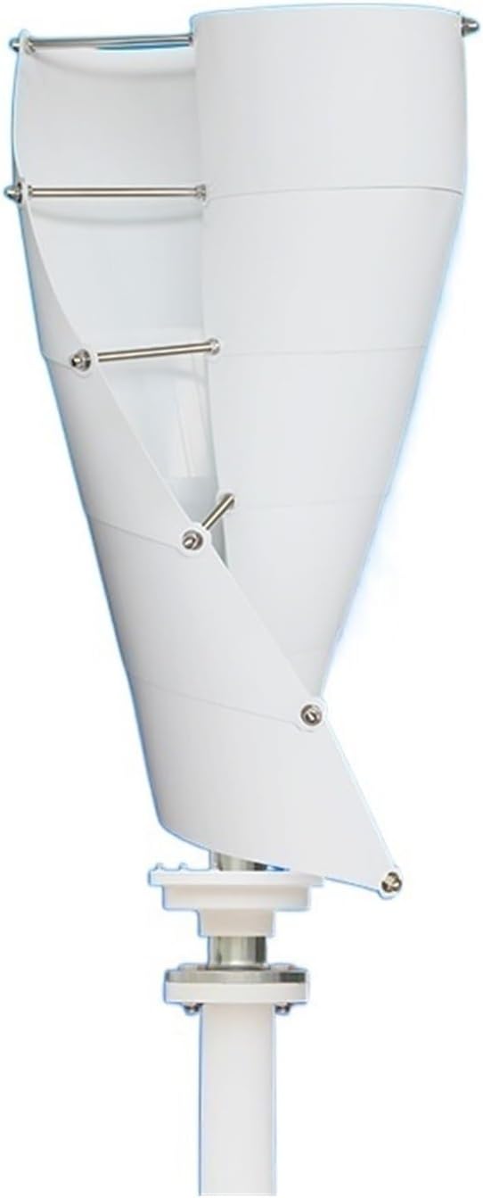 Wind Turbine Generator, Wind mill Energy Vertical Wind Turbine 3000W 24V 48V Maglev System Small For Hybrid Solar Wind System for Marine, RV, Home(BLUE WHITE_48V)