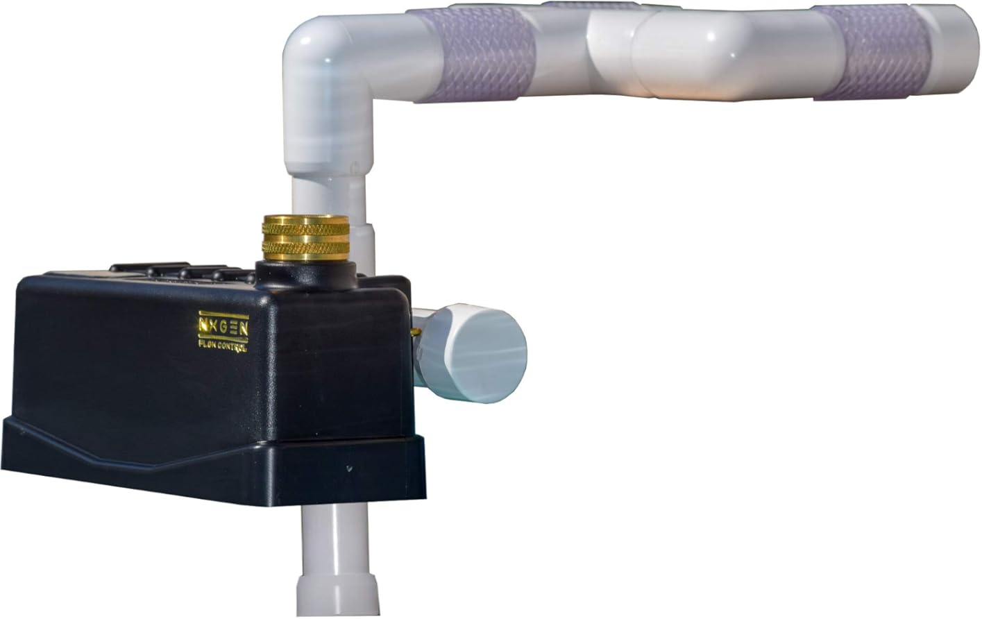 2.0* Premium (Brass Swivel) with Stainless Steel Nxgen Flow Control (White) Automatic Pool Water Leveler