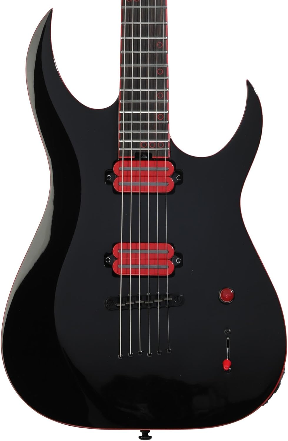 Schecter Sunset-6 Red Dawn Electric Guitar - Gloss Black