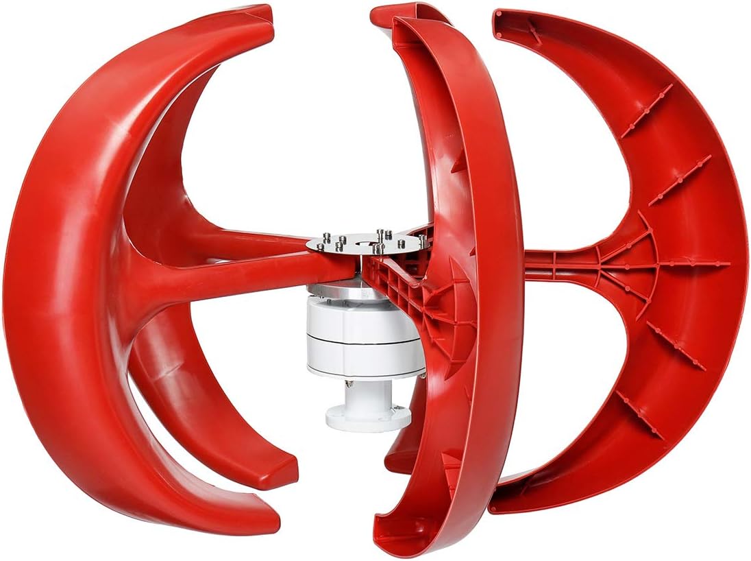 9000W Vertical Axi Wind Turbines Generator Lantern 12V 24V 5 Blades Motor Kit for Home Hybrids Streetlight Electromagnetic