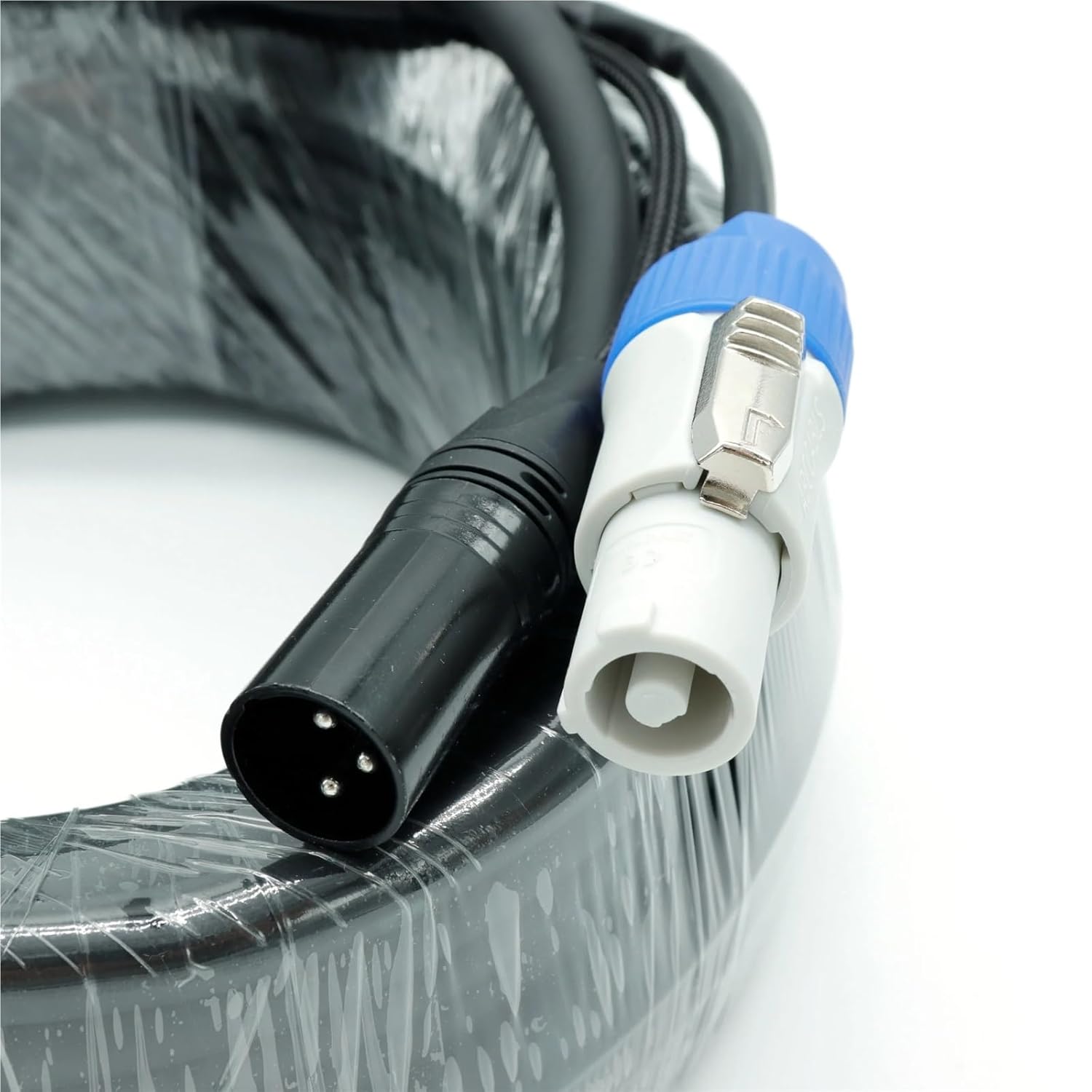 DMX 2-in-1 Cable, Power and 3-Pin XLR Signal Combo for Stage Lighting Connection(5)