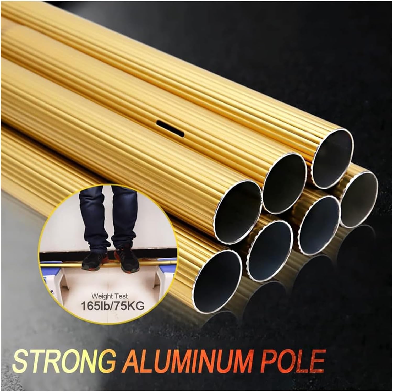 Water Fed Pole Kit Roof Solar Panel Cleaning Tools, Long Handle Window Cleaning(5.4M(18FT))