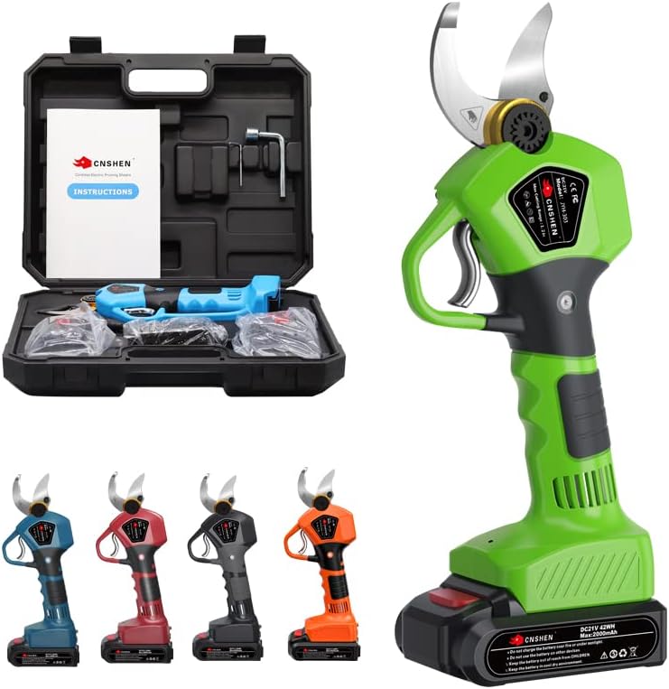 Cordless Electric Pruning Shears Battery Power Pruner Pruning Scissors for Grape Vineyards Olive Branch Fruit Trees Diameter