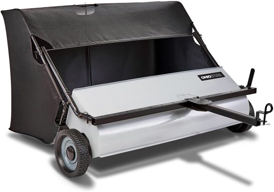 Ohio Steel 4222V2 Lawn Sweeper, 22 cu.ft, Gray