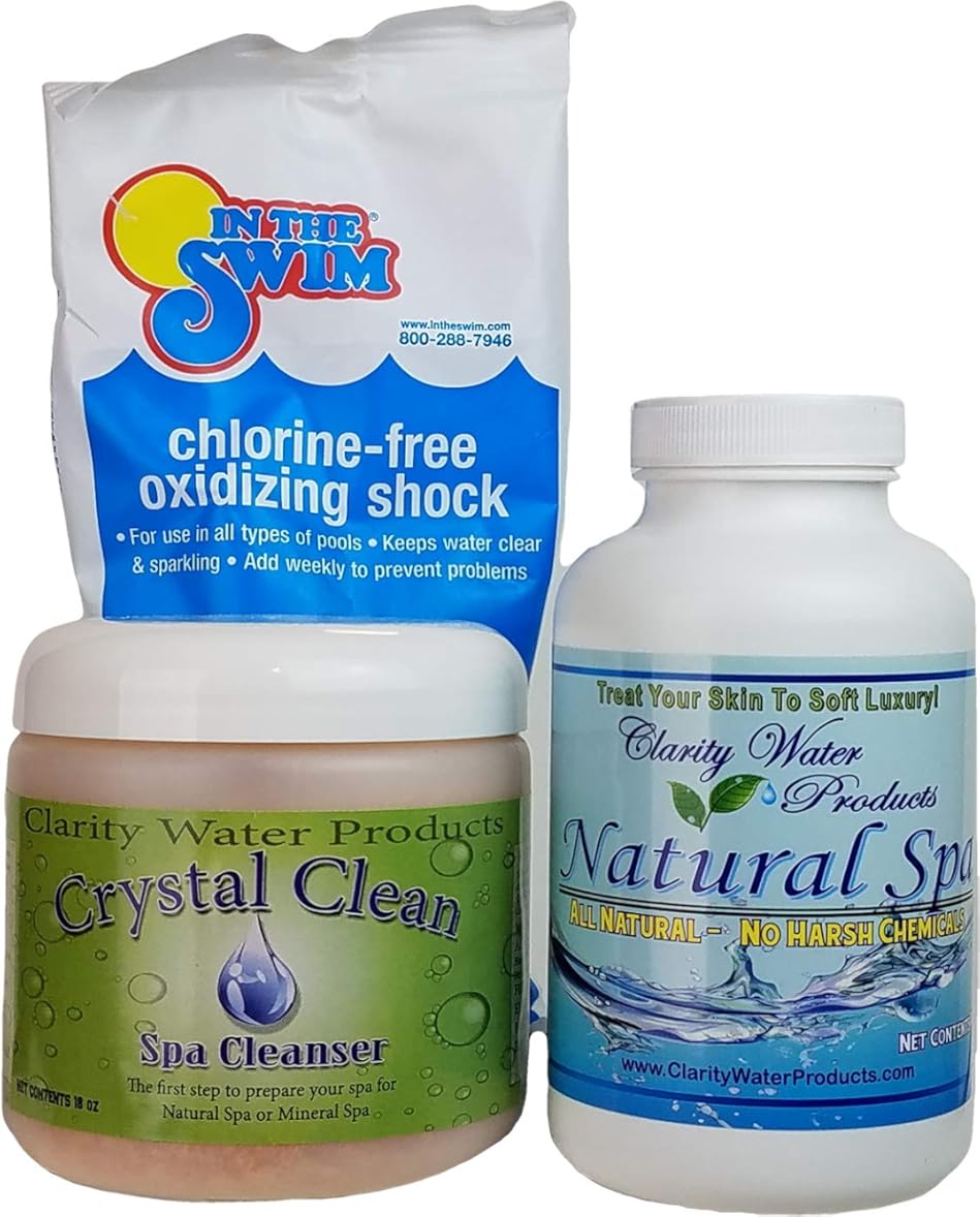 Clarity for Spas Natural Spa Hot Tub Water Treatment Starter Kit - Non-Toxic, Chlorine-Free, Kit