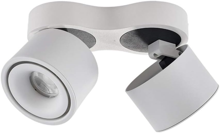 GeRRiT LED Foldable Surface Mounted Downlight Adjustable Angle Ceiling Spotlights Modern Fashion Grille Panel Ceiling Lights Embedded Integrated Commercial Lighting Fixture for Mall Showcase Decor Fit