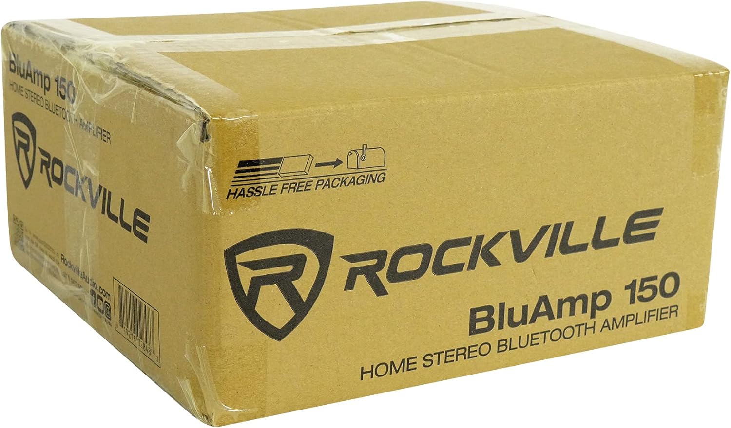 Rockville BLUAMP 150 75W x 2 Home Stereo Bluetooth Amplifier Receiver, 4-8 Ohm, Optical/Phono/RCA, Karaoke Mic Inputs, Bluetooth 5.0, for Home Theater and Vinyl