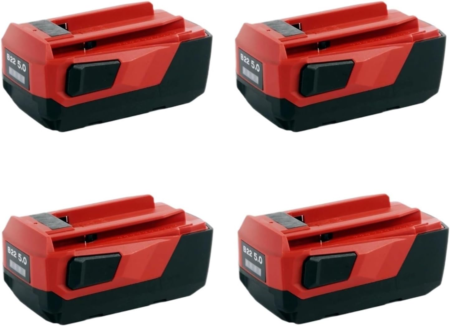 4Packs, 21.6V 5Ah, Lithium-Ion Akku Replacement, Compatible for Hilti B22 18V 21.6V 22V, Cordless Tools Power Tools Drills Hammers