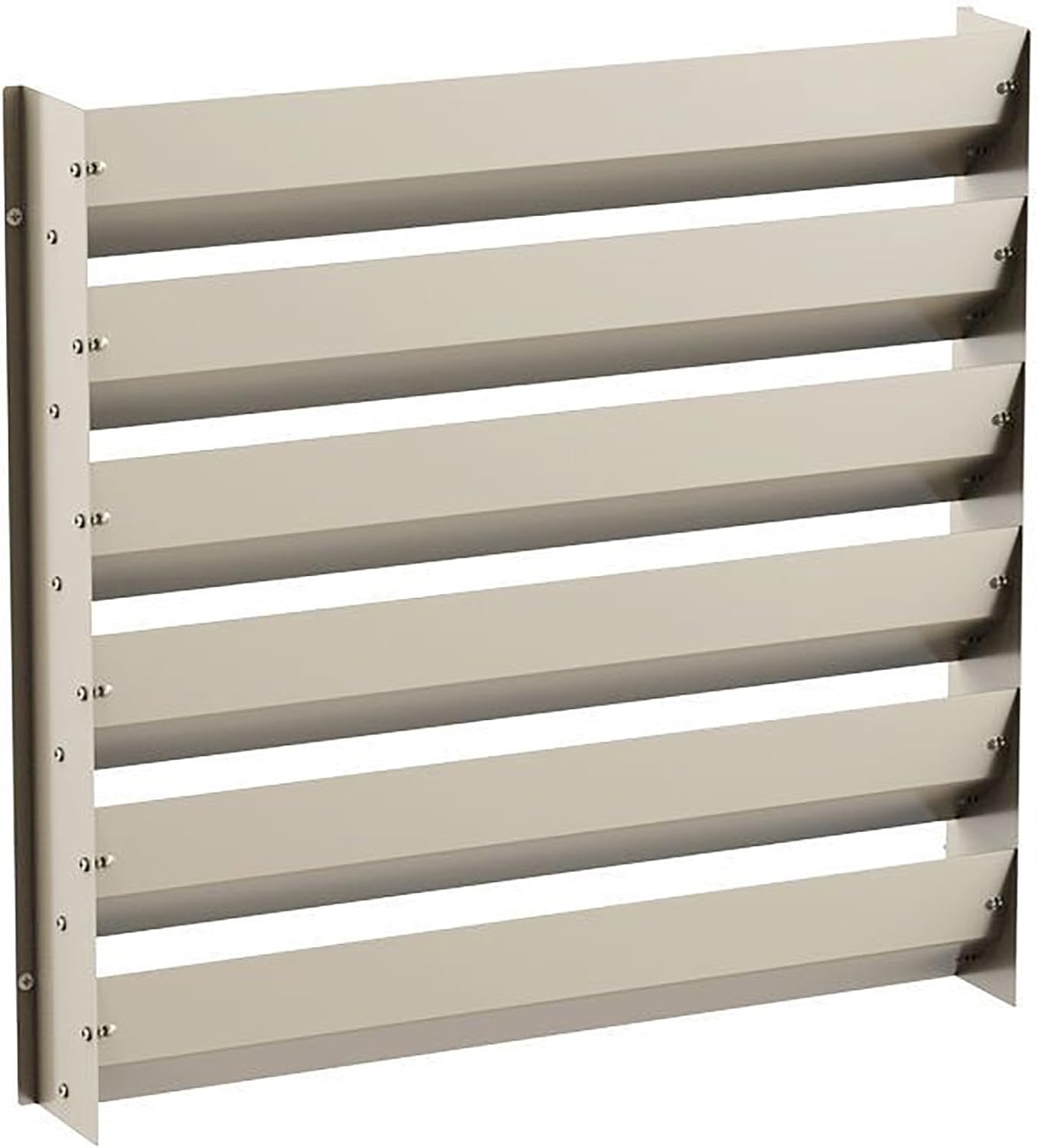 Air Deflector Grilles, Metal iron Baffle Guide Cover, Outdoor Ac Unit Cover Air Conditioner Deflector, Metal Iron Shutter Deflector