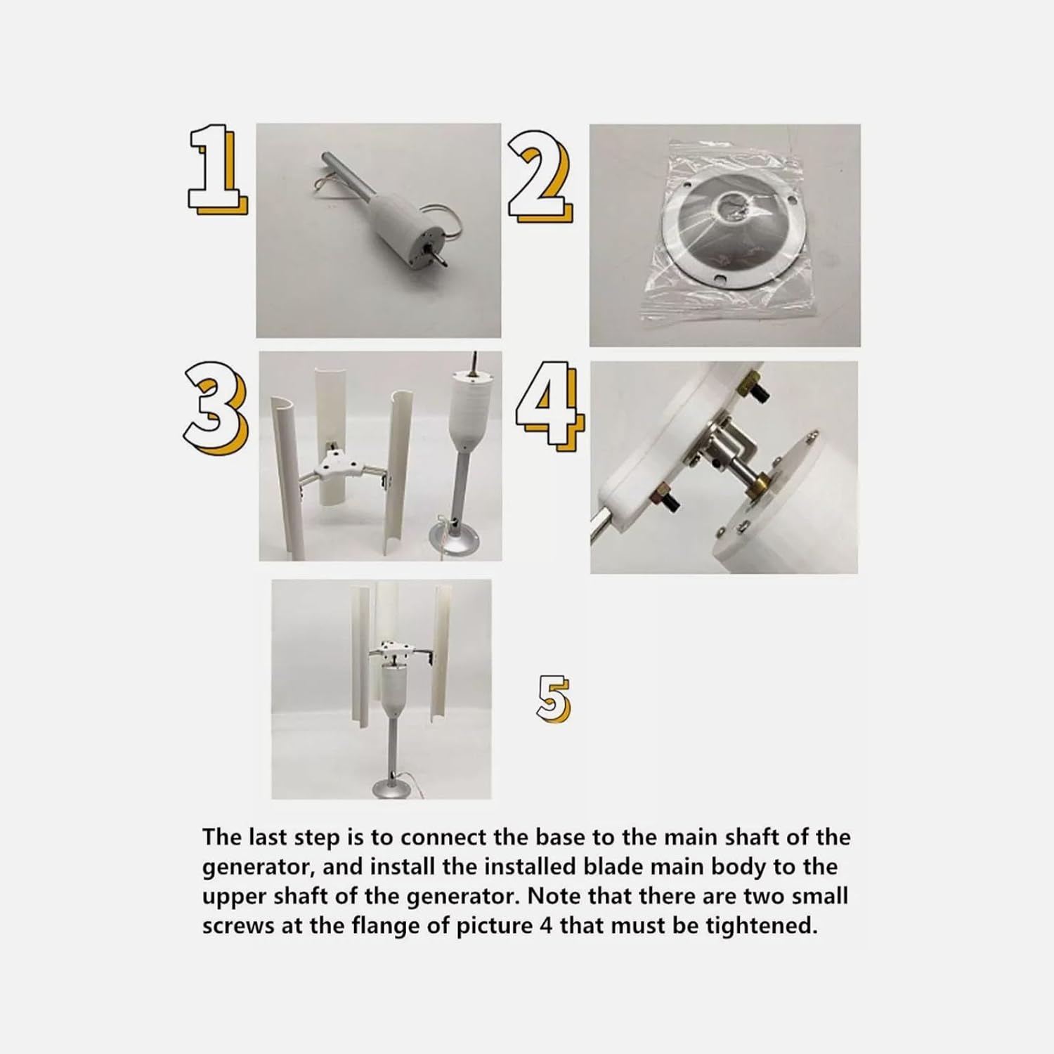 30W DIY Vertical Axis Wind Generator 3 Blades 12V Three Phase Wind Turbine Model Permanent Magnet Generator for Interior Decoration, Model Making.