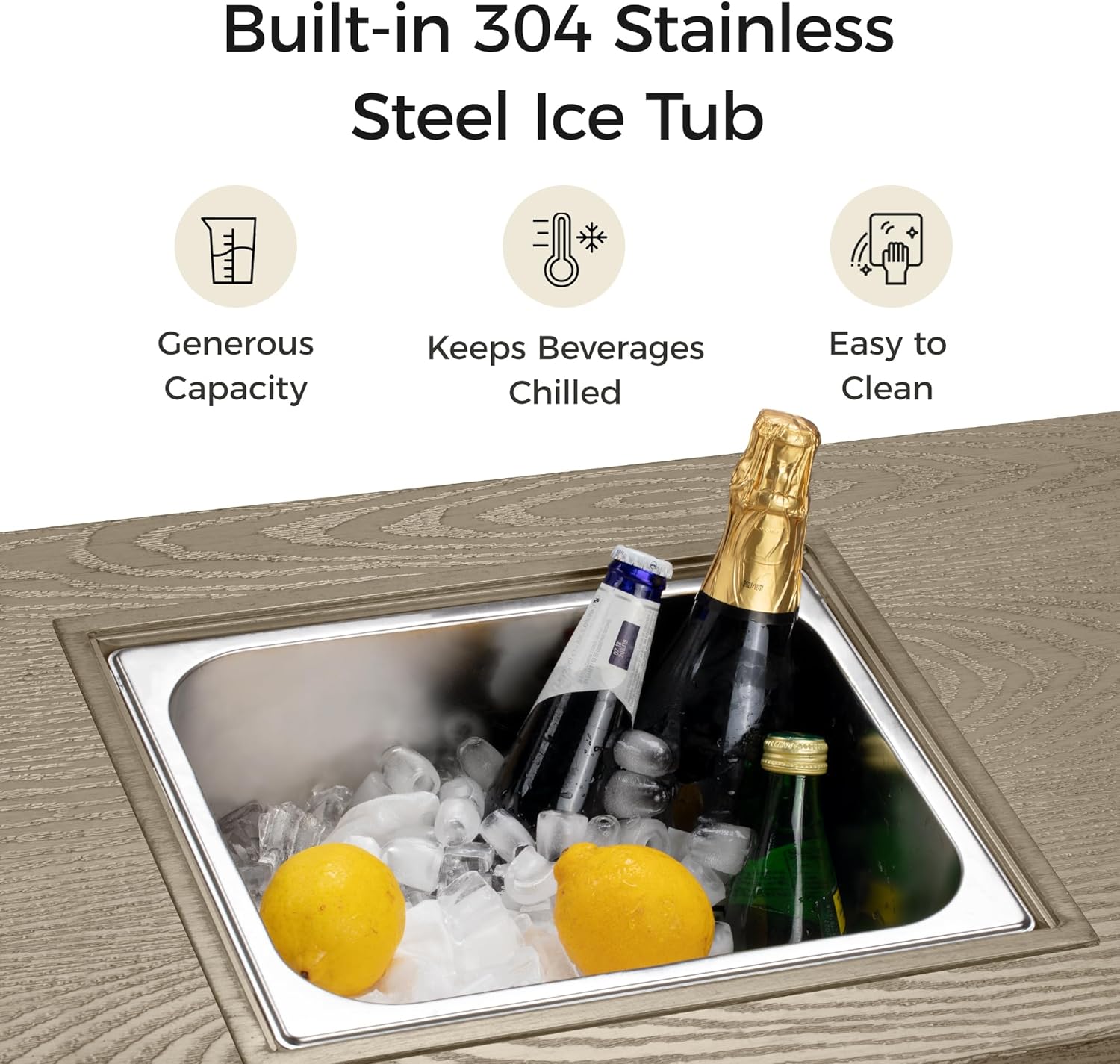 Green4ever Aluminum Propane Fire Pit Table, 47