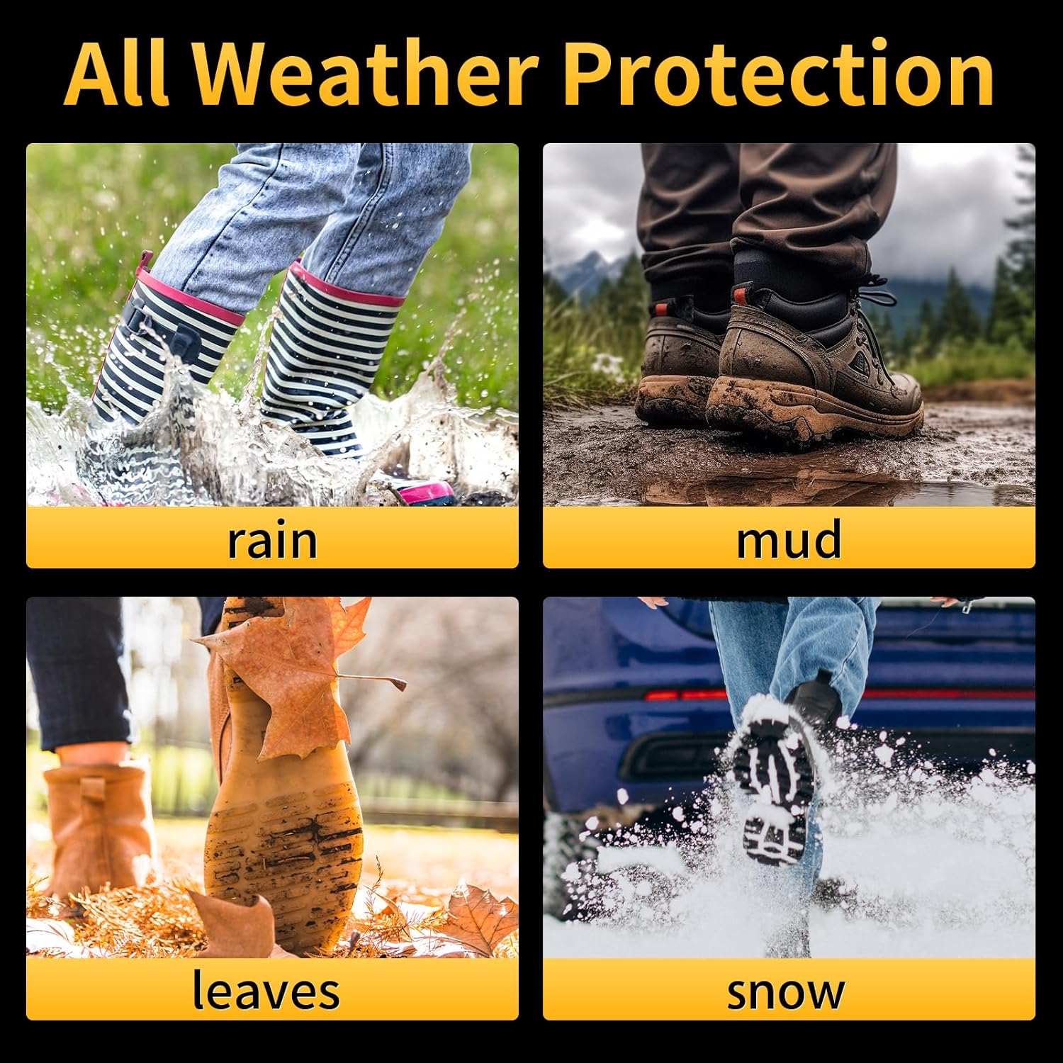 Floor Mats & Cargo Liner for Buick Envision 2021-2025 2026 All Weather Automotive TPE Set Anti-Slip Waterproof Floor Liners Accessories (Car Mats+Trunk Mat) Black