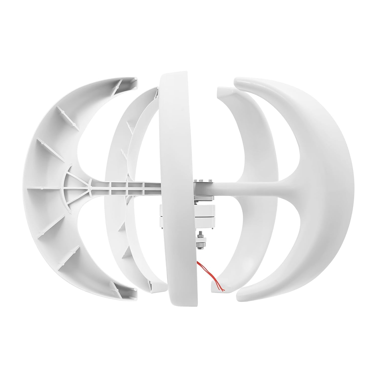600W Wind Turbine Generator with 5 Blades - Lantern Shape, 6.56ft/s Start-up Speed, for Home, Boat & Solar Wind Hybrid Systems