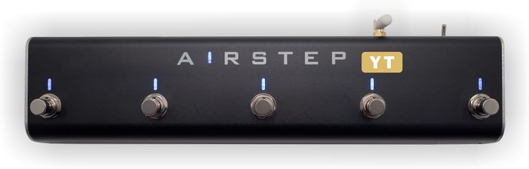 XSONIC Airstep YT Edition THR10II, THR30II Desktop Amp Foot Controller with 5 Footswitches, 3 Control Modes(Change Slots, Toggle Effects), 300H Playtime, Wirelessly Control Your THRII for Home and Gig