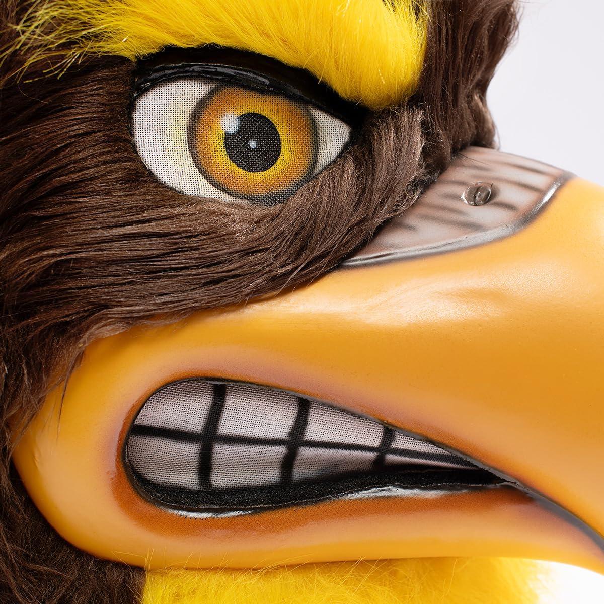 TCDesignerProducts Fierce Falcon Mascot Costume Brown and Gold, School Spirit Sports Fan Gear, Football Cheerleader Accessories, Homecoming