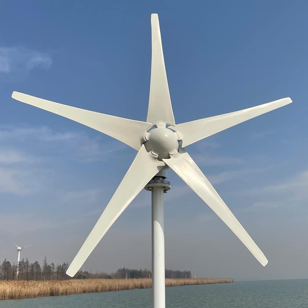 Wind Power Turbine Generator The Horizontal Axis 3000W 3/5 Blades Windmill 12V 24V 48V Wind Power Small Wind Turbine Generator MPPT Controller for Home Use (Size : Mppt Controller, Color : 48V)