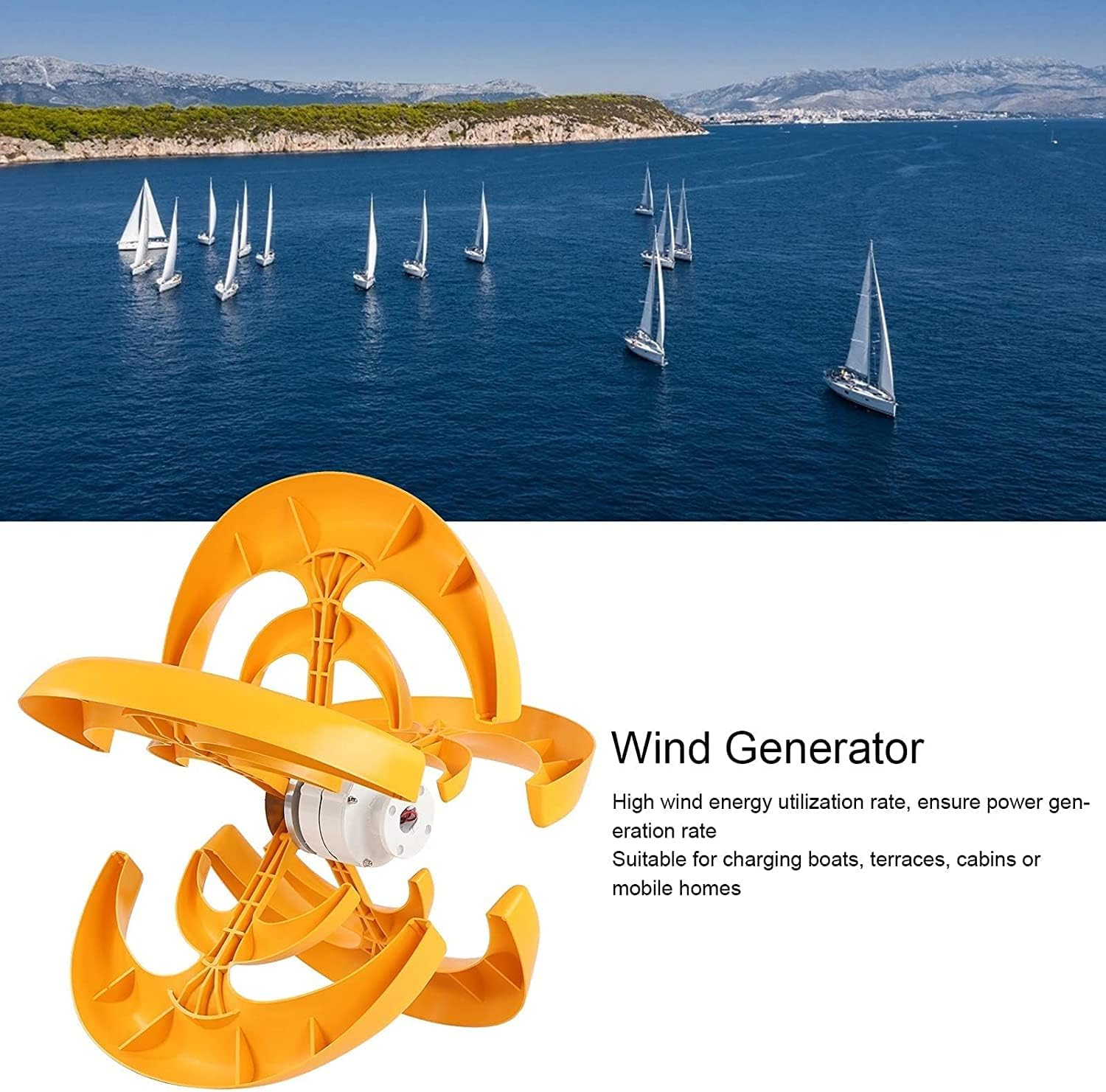 LiuSj JUnSt Lantern Wind Turbine Generator Vertical Axis 3000W Wind Turbines Generator Kitwind Generator with Controller Windmill Energy Turbines Charge