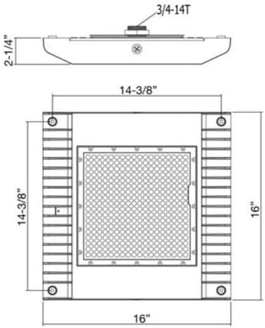 Morris Products 71411 LED Gas Station Canopy Light, 120 Watt