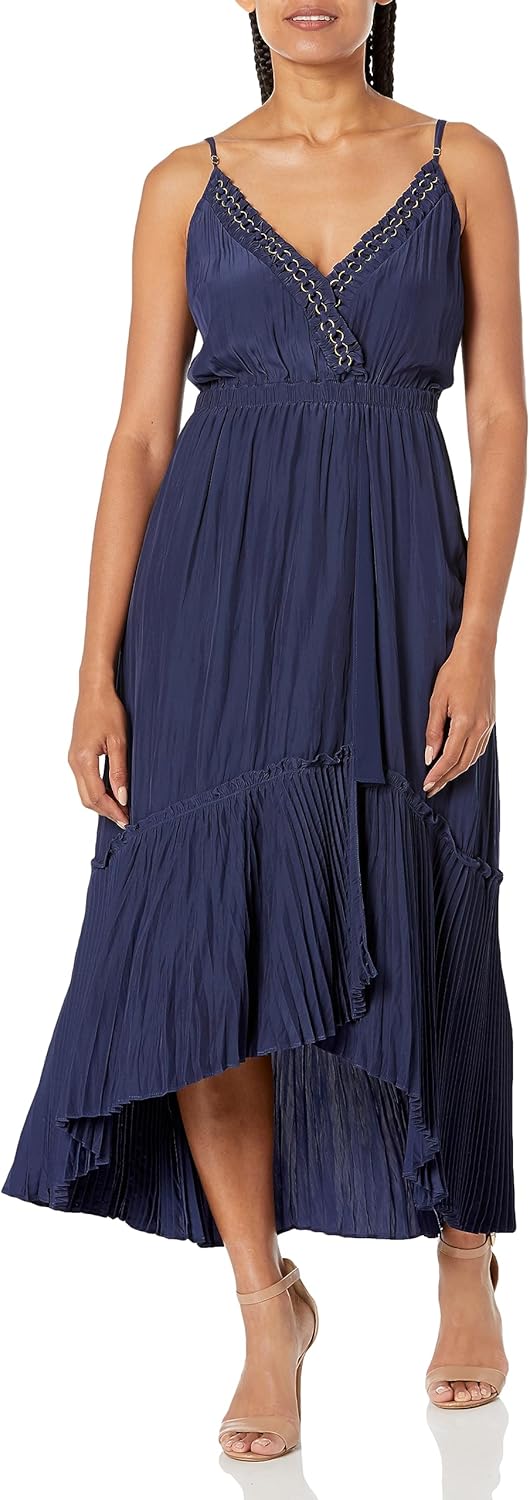 Ramy Brook Womens Tori Embellished Midi Dress