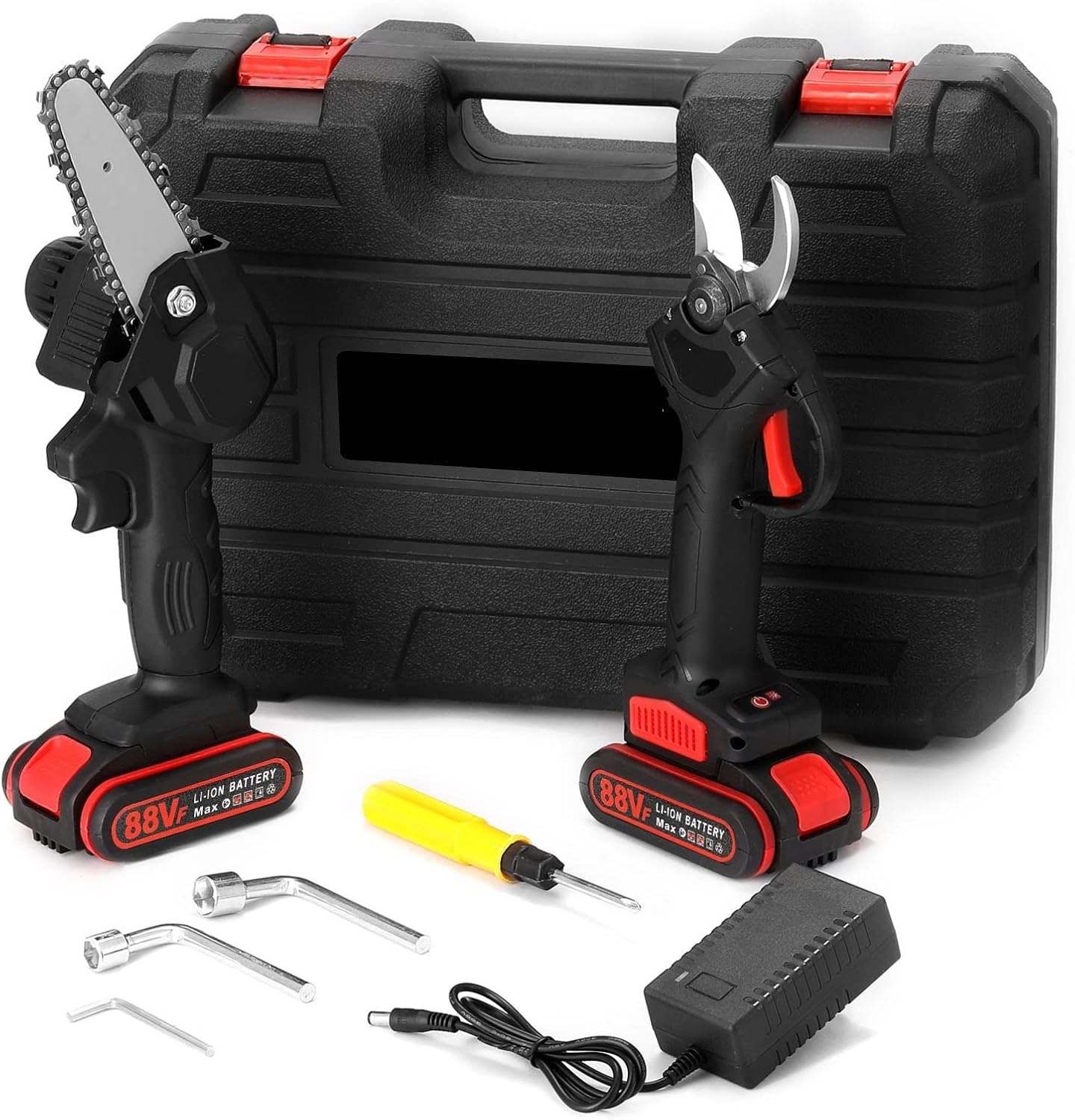 Electric Pruning Shear Cordless Brushless Branches Pruner 4inch Brush Motor Woodworking Tool Mini Garden Tool,Easy to operate