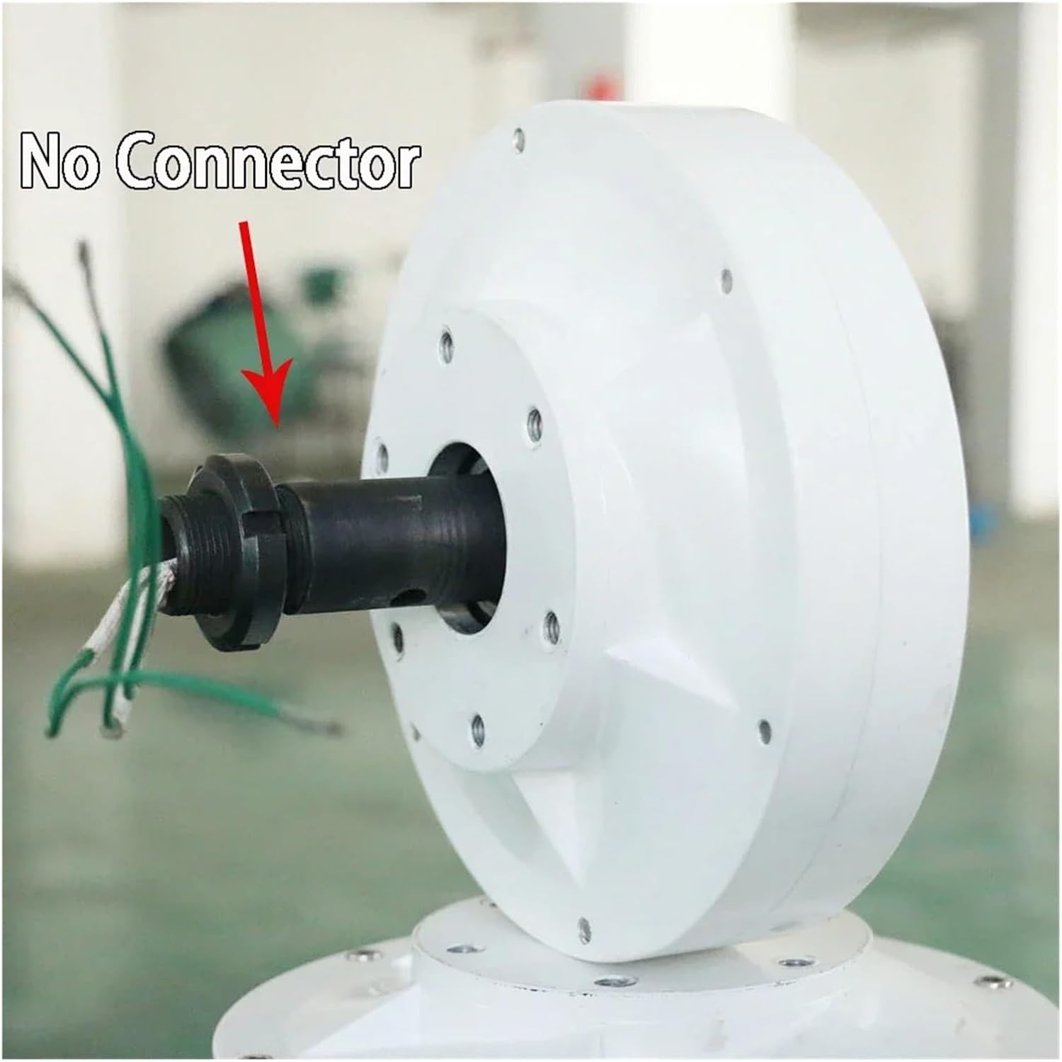 Windmill Generator, 3KW Low RPM Generator For Vertical Wind Turbine Windmill 3000W 12V 24V 48V Brushless Permanent Maglev Coreless Alternator (Color : No connector, Size : 12V_3000W)