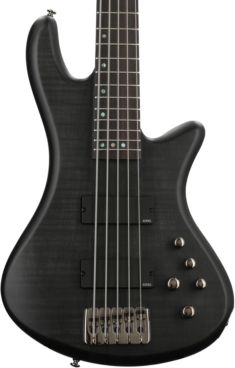 Schecter Stiletto Studio 5 Bass Guitar - See-Thru Black Satin