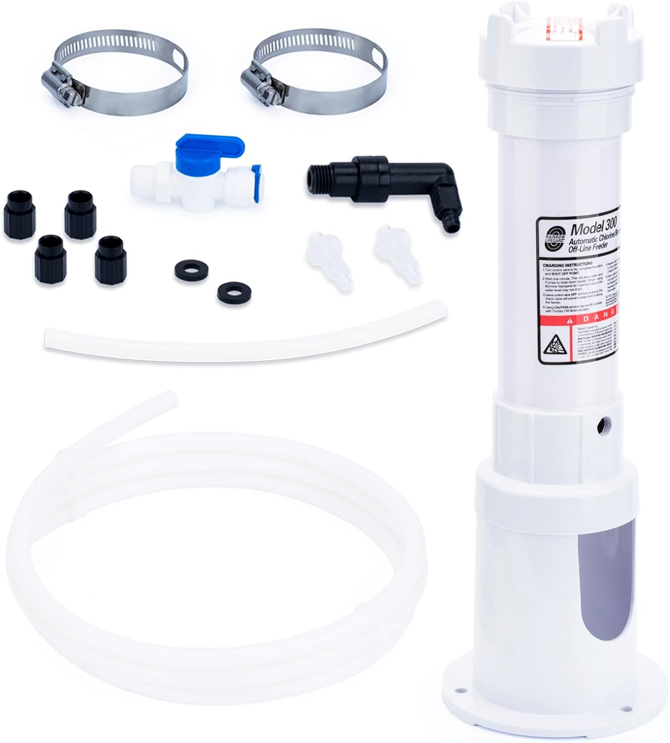 Offline Pool Chlorinator 300 Replacement for Pentair R171016 Rainbow Automatic Chlorine/Bromine Pool and Spa Feeder, for Inground Pool, Upgraded Control Valve and Connector Parts