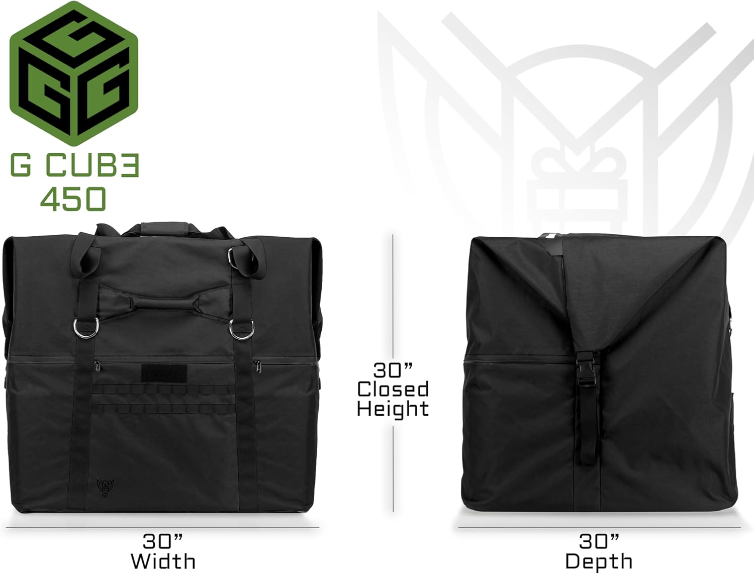 Xtreme Sight Line ~ G CUBƎ 450 + G SØLAR 180 Faraday Bag for Large Generators and Solar Panels ~ Protects Against EMP/CME/EMF/RF ~ Diamond Form Farday Lined Interior ~ Black