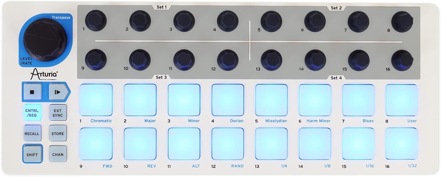 Audiosavings Bundle: Arturia BeatStep 16-Step Analog Sequencer Midi USB DJ Recording Pad Controller Bundle with Rockville RPB2-BLACK Handheld Wireless Portable Bluetooth Speaker Great Sound (2 Items)