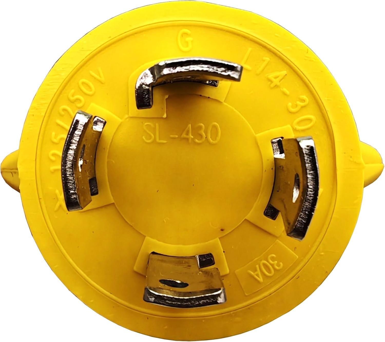 Parkworld 62305 NEMA L14-30 Extension Cord, Generator 30amp 4 Prong NEMA L14-30P to L14-30R Female with Lighted (Yellow)