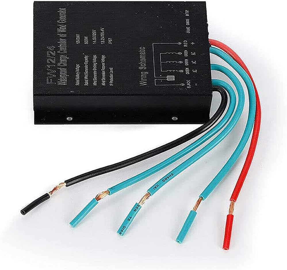 Wind Turbine 8000W Wind Turbine Black Lantern Vertical Wind Turbine 5 Blades Wind Turbine Kit with Controller Black