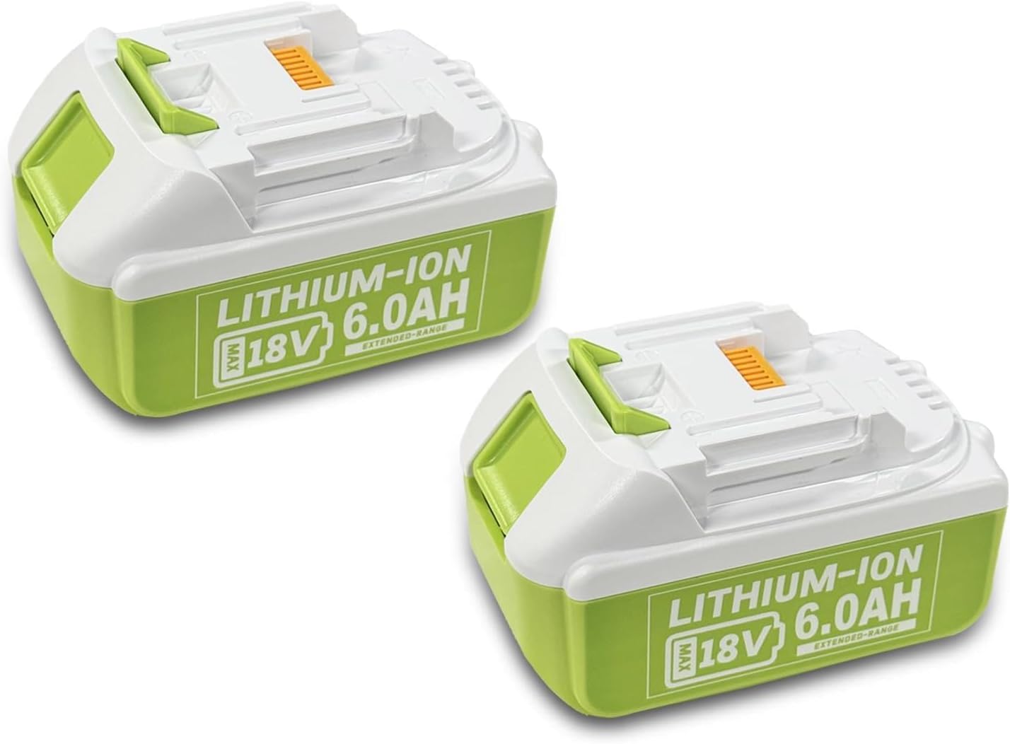 6.0Ah Replacement Battery for Makita 18V BL1860B BL1860 BL1850B BL1840B BL1830B BL1820, Compatible with Makita 18 Volt Cordless Tools & Chargers 2 Pack