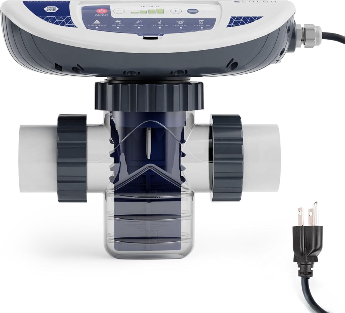 E-CHLOR Plug-in Salt Chlorine Generator for Pools up to 32,000 Gallons Max | 3 Year Manufacturer Warranty | Easy Installation | APX Performance